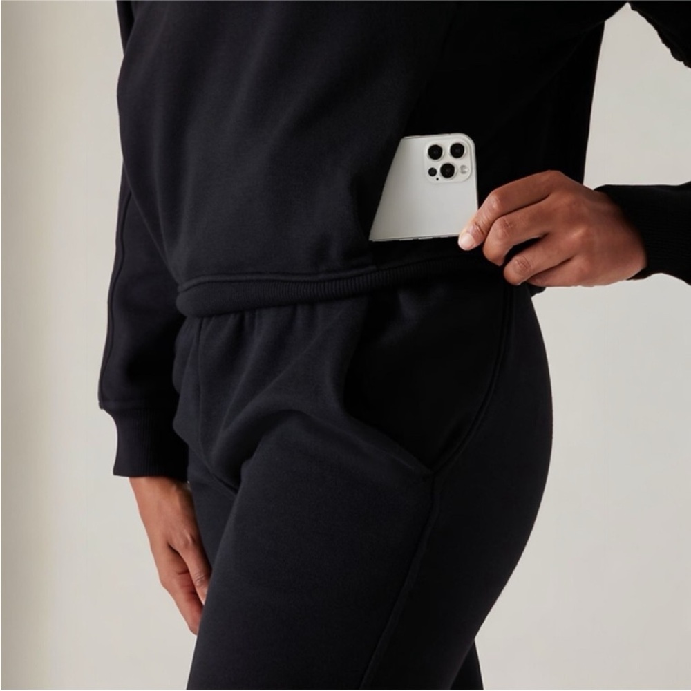 Athleta Black Cozy Karma Hoodie Sweatshirt - Picture 4 of 7